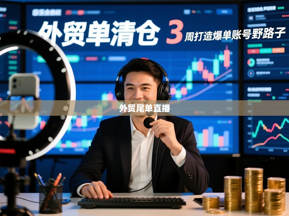 外贸尾单清仓直播，3周打造爆单账号的野路子