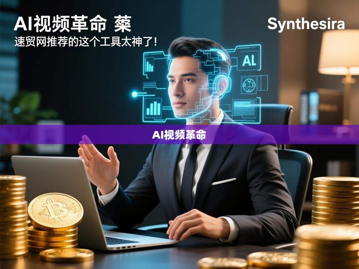 AI视频革命，Synthesia如何让企业一夜拥有数字分身？网友惊呼，速贸网推荐的这个工具太神了！