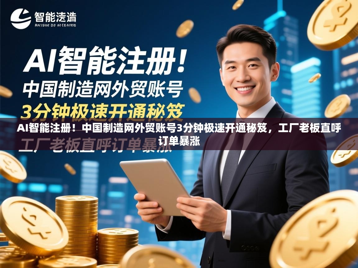 AI智能注册！中国制造网外贸账号3分钟极速开通秘笈，工厂老板直呼订单暴涨