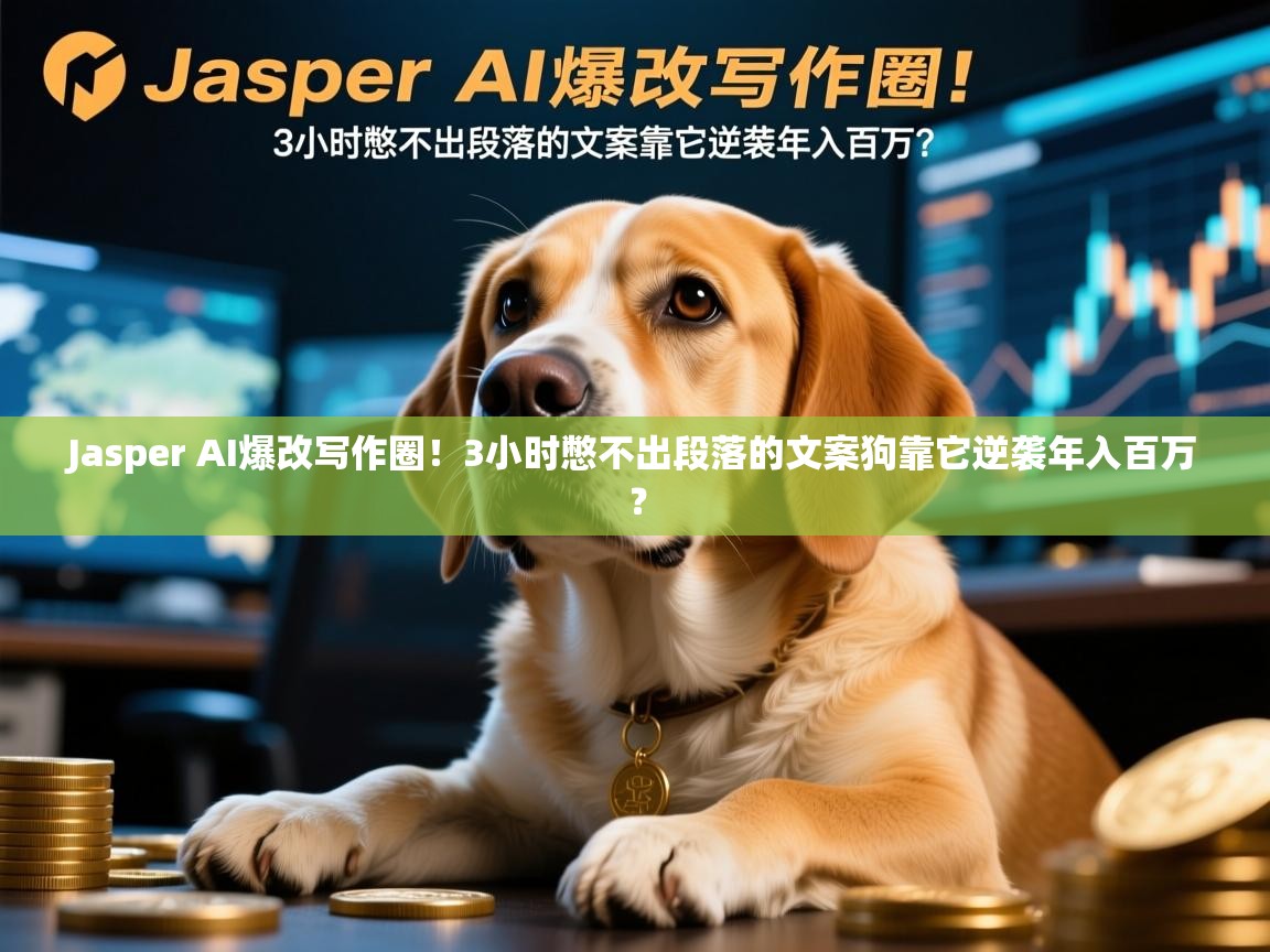 Jasper AI爆改写作圈！3小时憋不出段落的文案狗靠它逆袭年入百万？