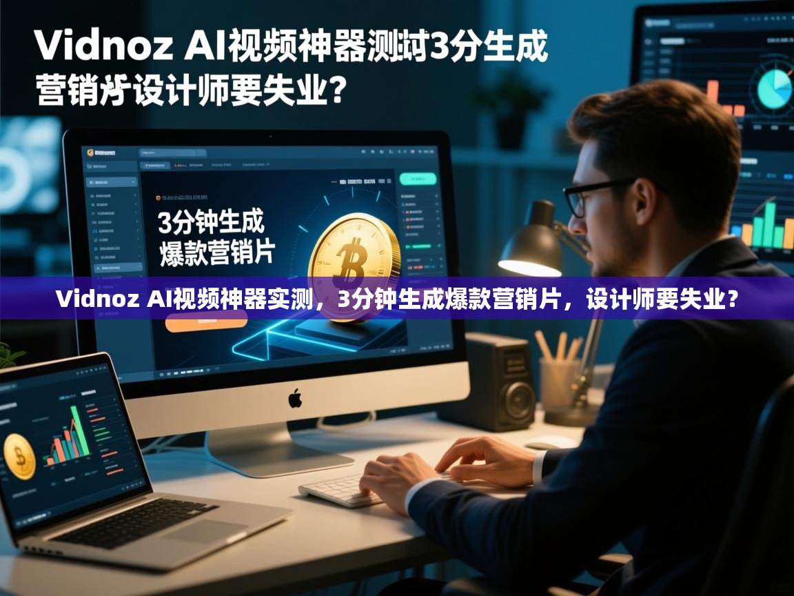 Vidnoz AI视频神器实测，3分钟生成爆款营销片，设计师要失业？