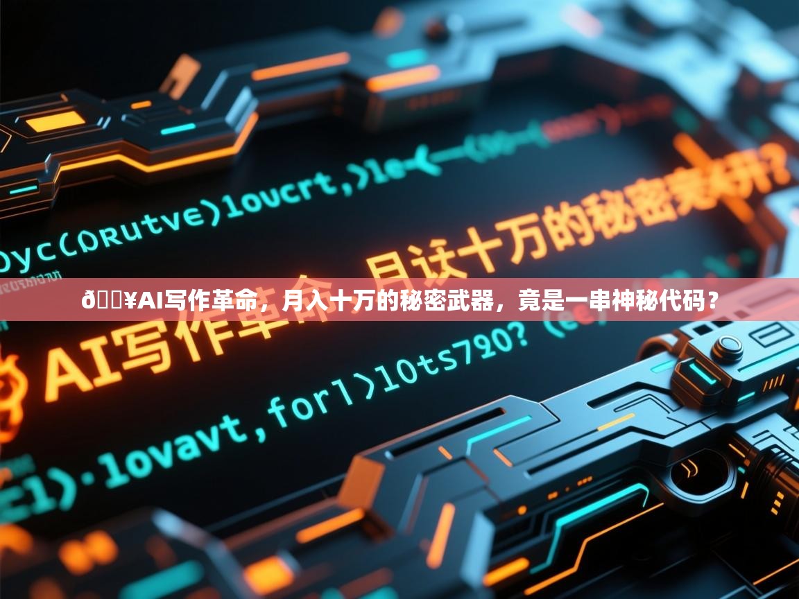 🔥AI写作革命，月入十万的秘密武器，竟是一串神秘代码？