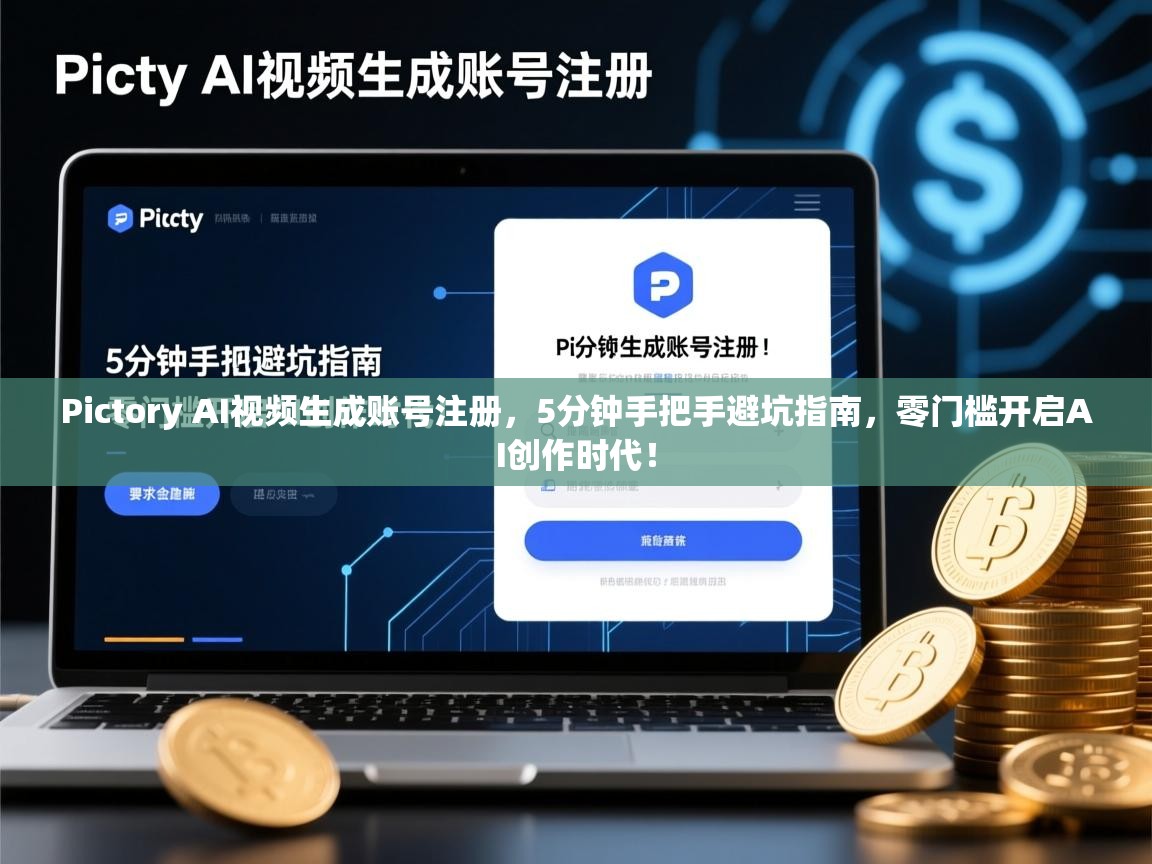 Pictory AI视频生成账号注册，5分钟手把手避坑指南，零门槛开启AI创作时代！