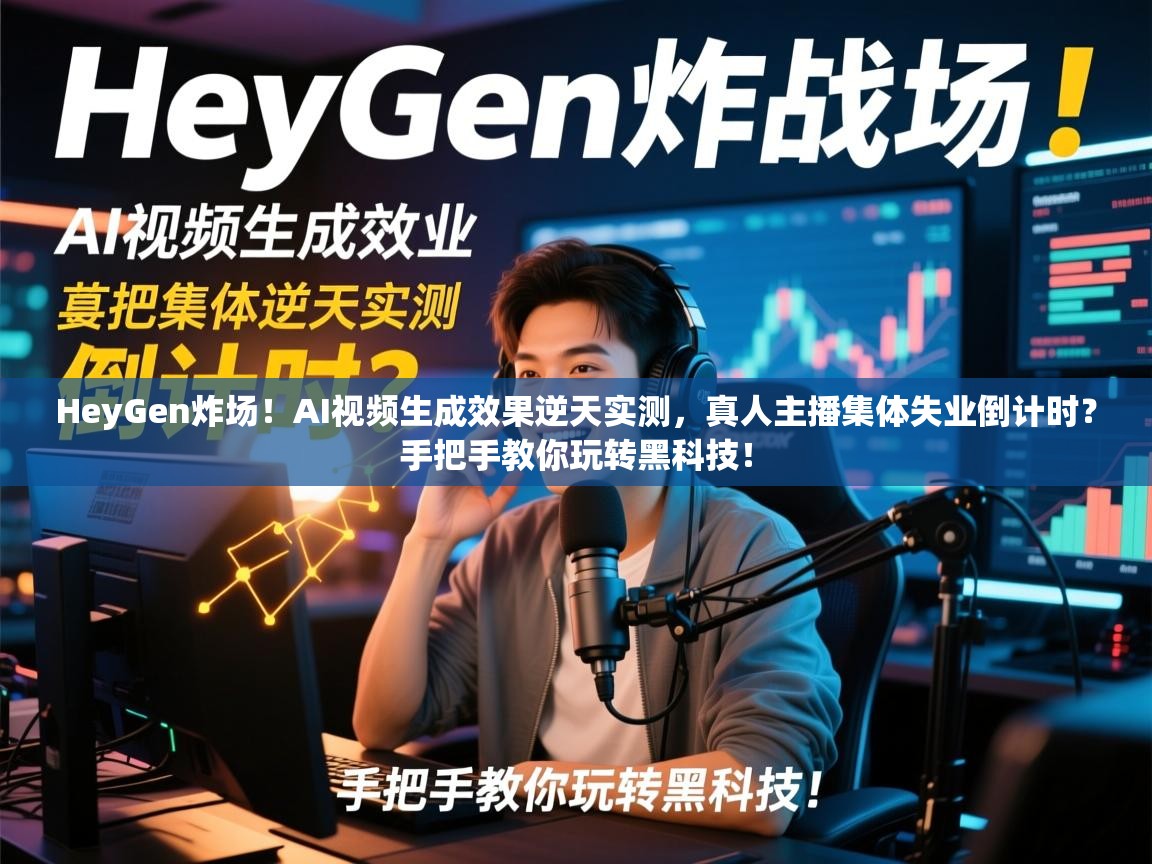 HeyGen炸场！AI视频生成效果逆天实测，真人主播集体失业倒计时？手把手教你玩转黑科技！