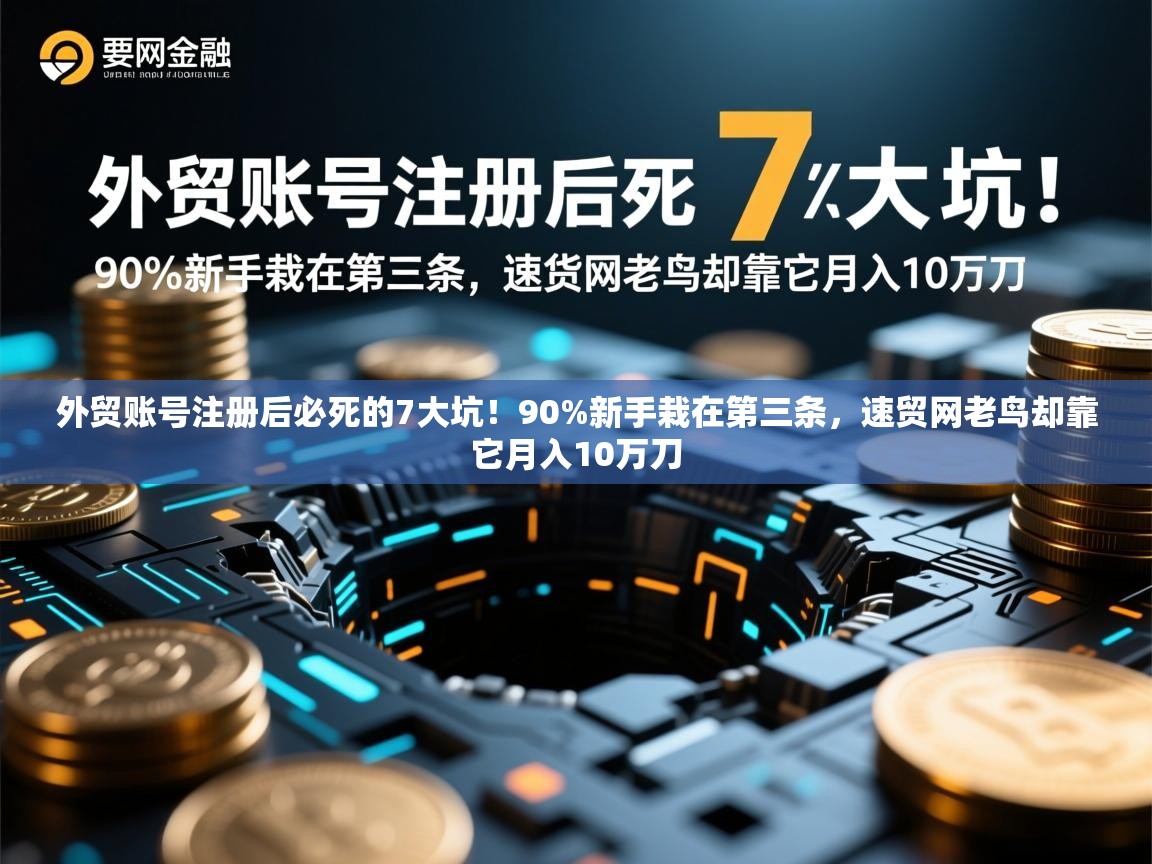 外贸账号注册后必死的7大坑！90%新手栽在第三条，速贸网老鸟却靠它月入10万刀