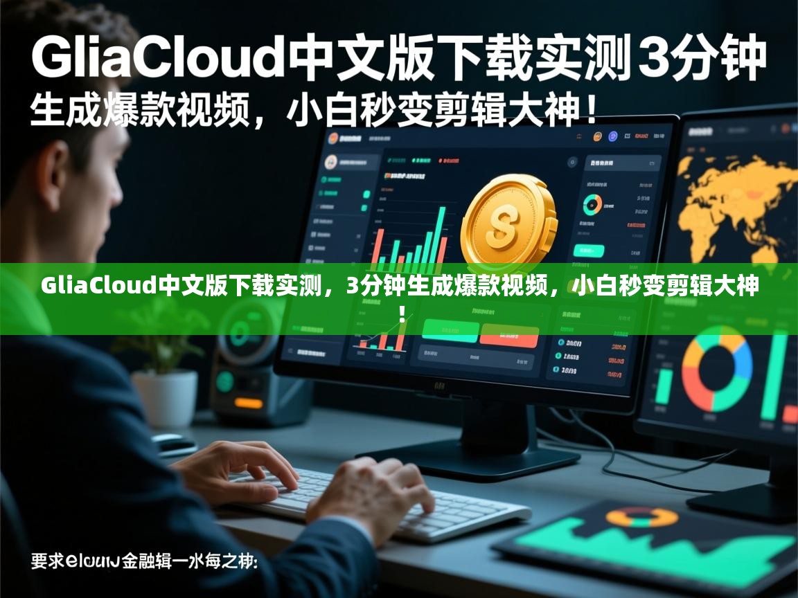 GliaCloud中文版下载实测，3分钟生成爆款视频，小白秒变剪辑大神！