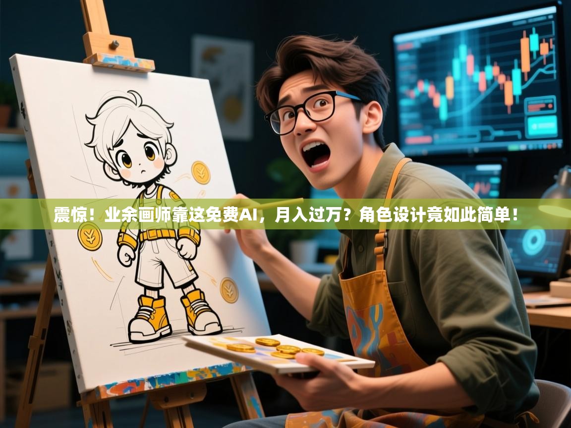 震惊！业余画师靠这免费AI，月入过万？角色设计竟如此简单！