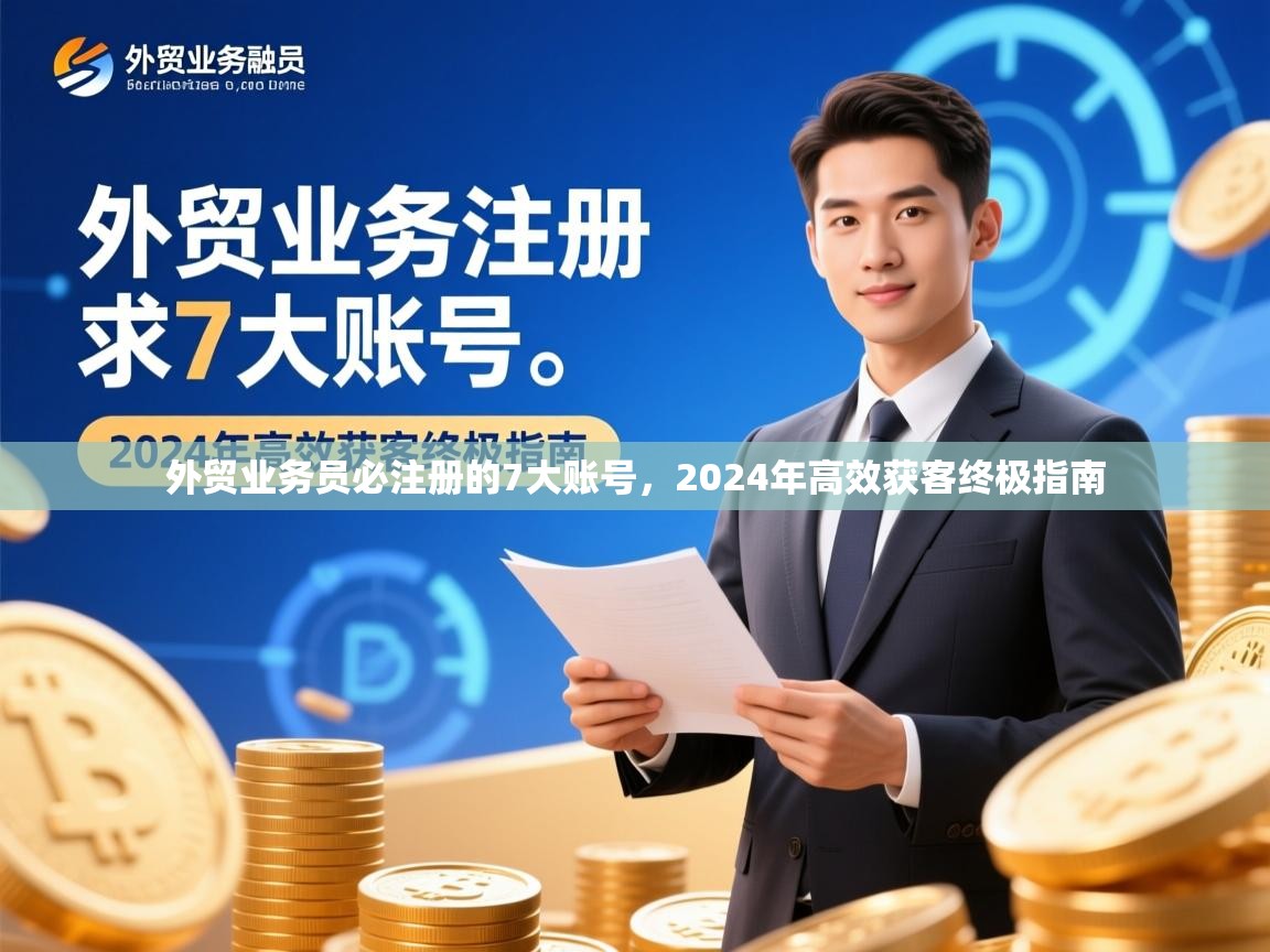 外贸业务员必注册的7大账号，2024年高效获客终极指南