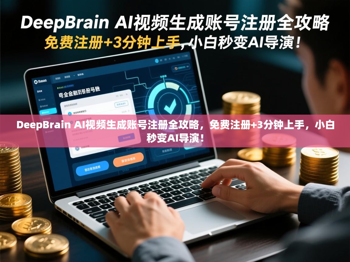 DeepBrain AI视频生成账号注册全攻略，免费注册+3分钟上手，小白秒变AI导演！