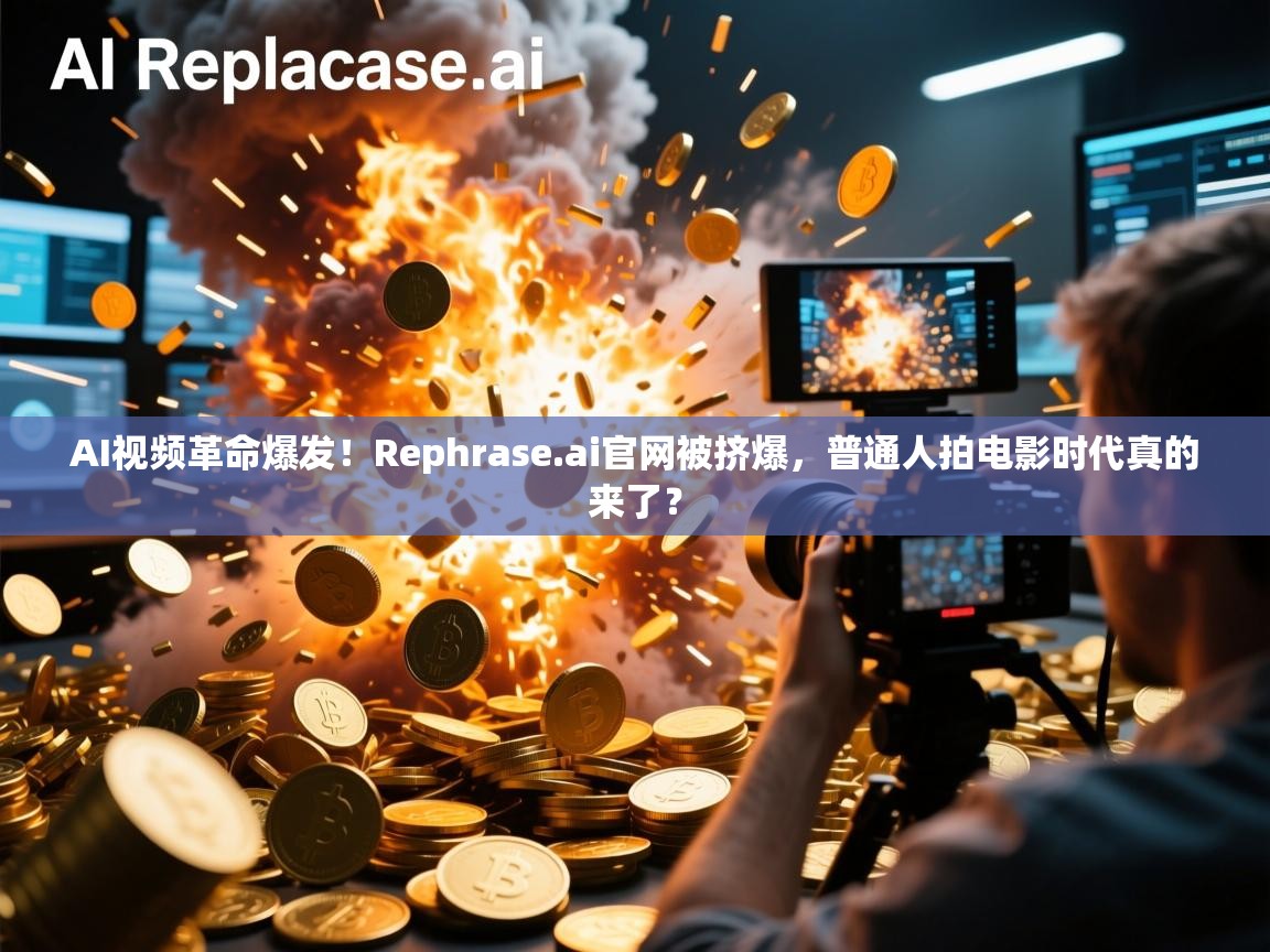 AI视频革命爆发！Rephrase.ai官网被挤爆，普通人拍电影时代真的来了？
