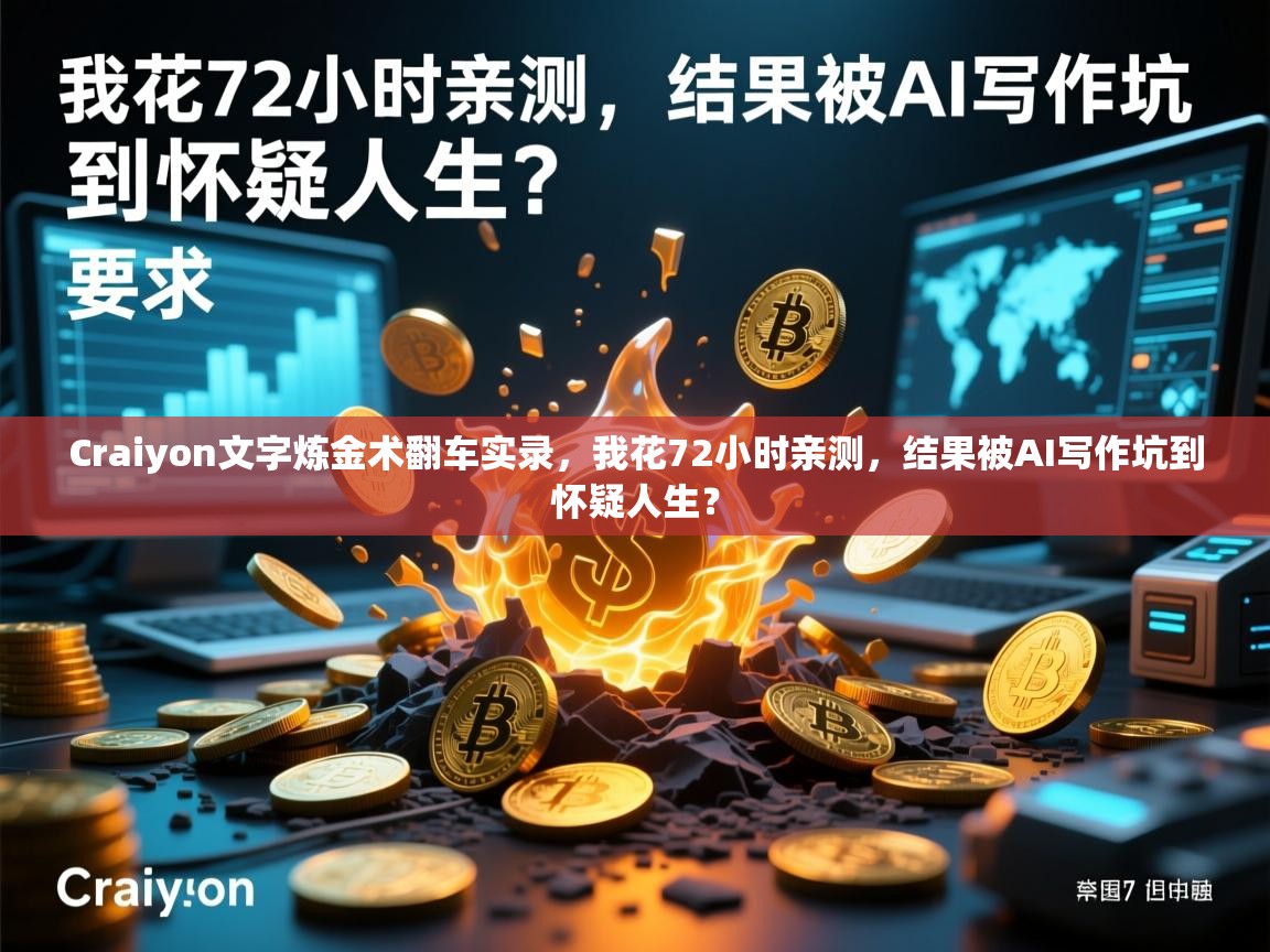 Craiyon文字炼金术翻车实录，我花72小时亲测，结果被AI写作坑到怀疑人生？