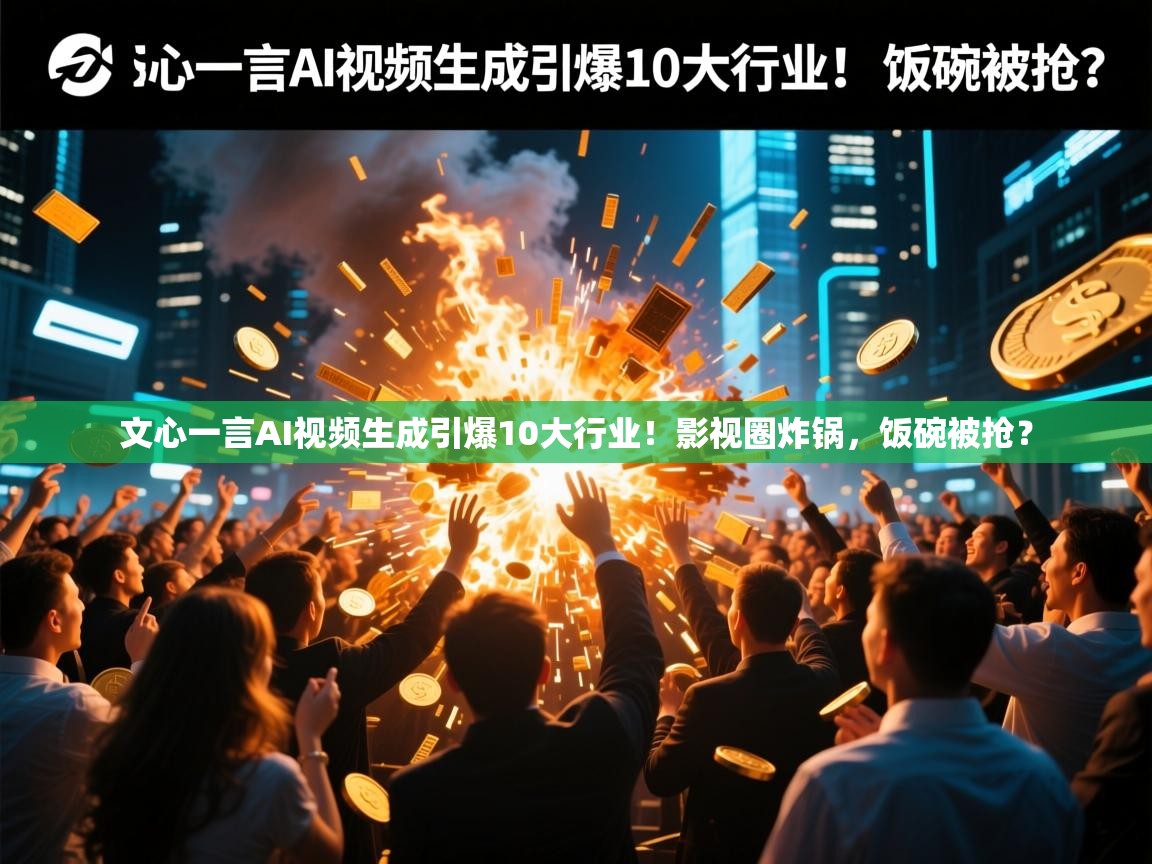 文心一言AI视频生成引爆10大行业！影视圈炸锅，饭碗被抢？