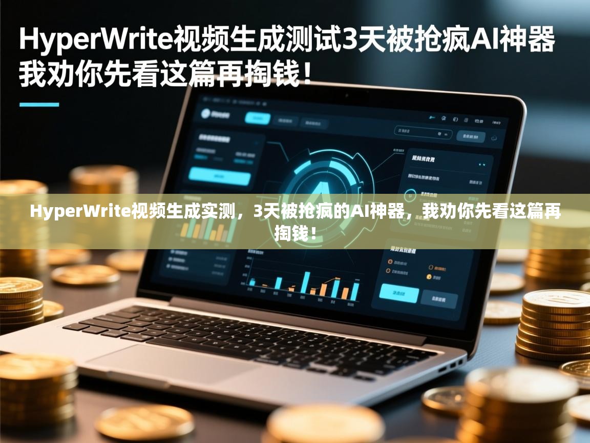 HyperWrite视频生成实测，3天被抢疯的AI神器，我劝你先看这篇再掏钱！