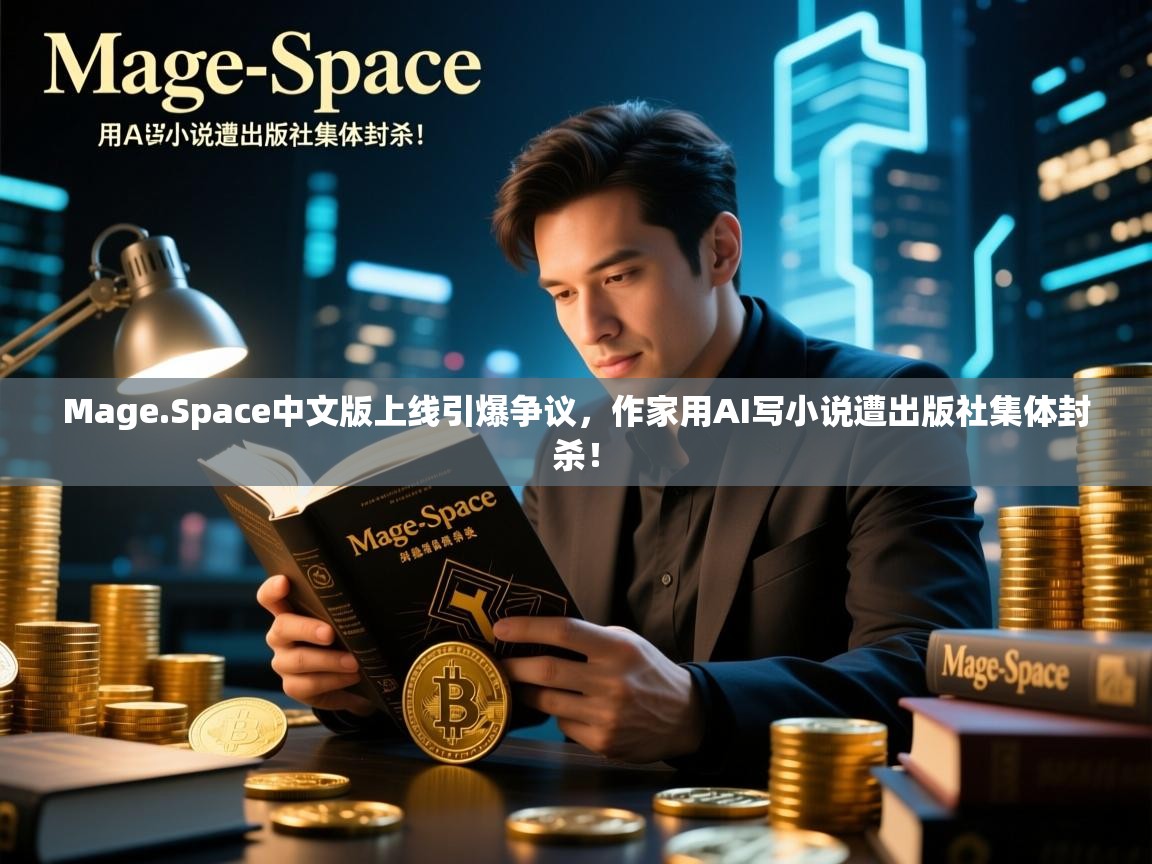 Mage.Space中文版上线引爆争议，作家用AI写小说遭出版社集体封杀！