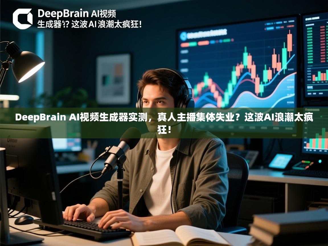 DeepBrain AI视频生成器实测，真人主播集体失业？这波AI浪潮太疯狂！