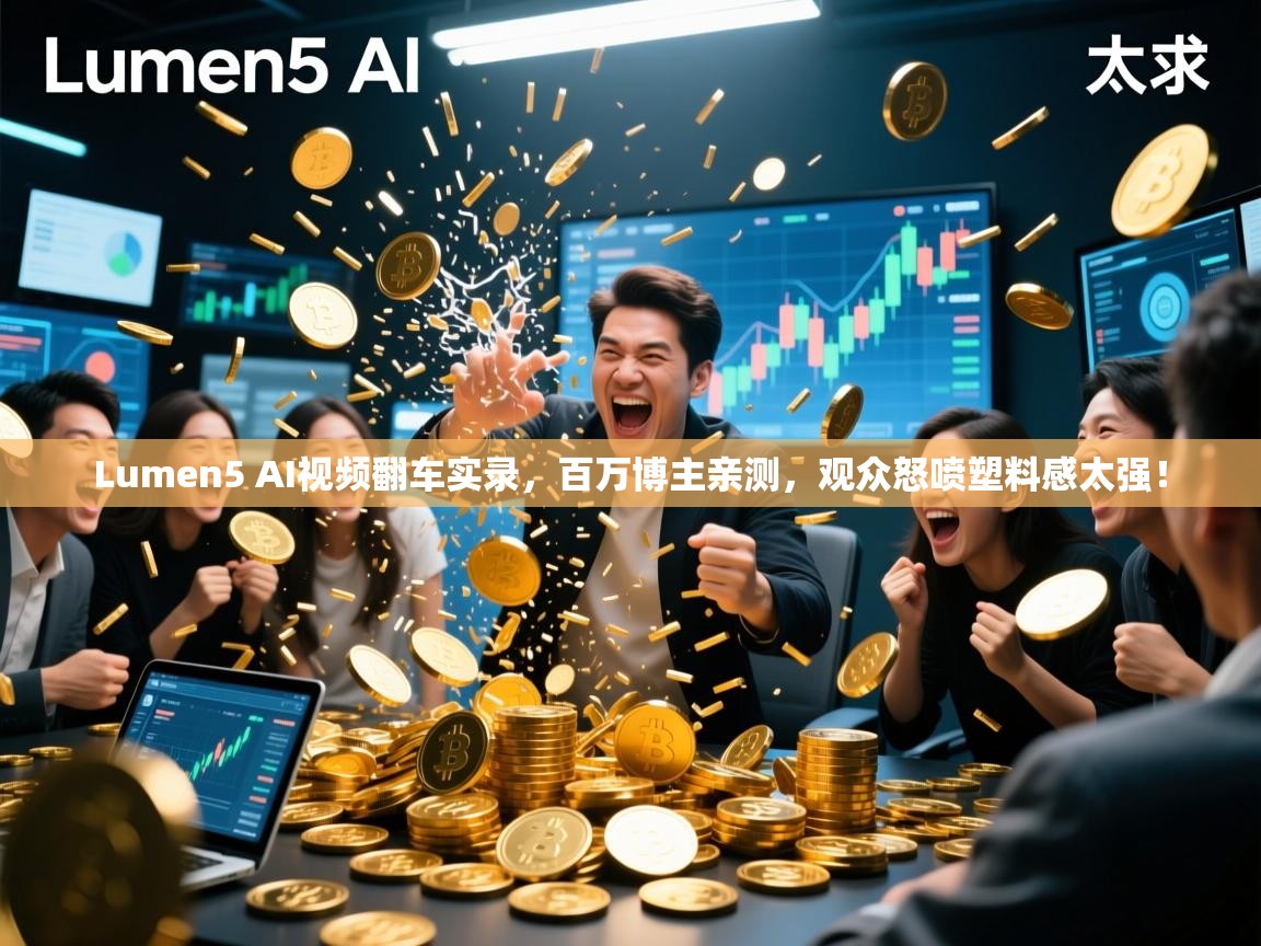 Lumen5 AI视频翻车实录，百万博主亲测，观众怒喷塑料感太强！