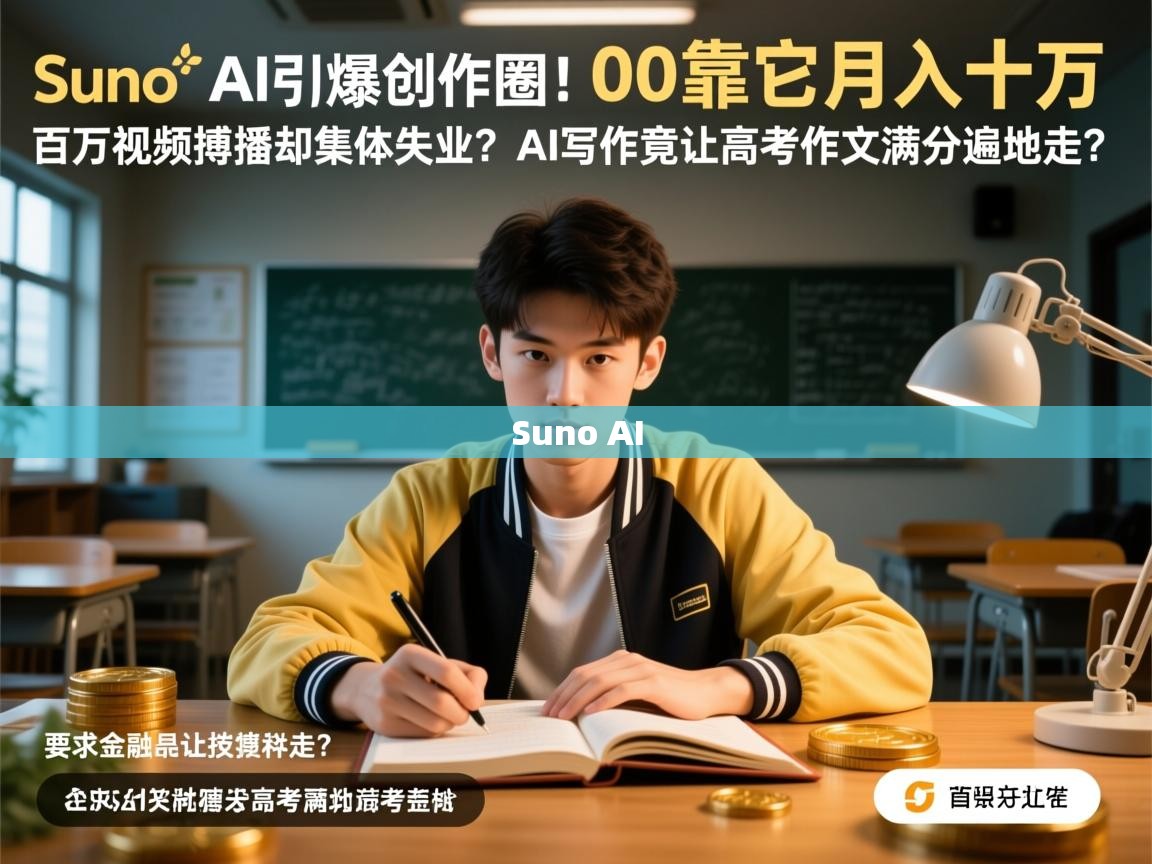 Suno AI引爆创作圈！00后靠它月入十万，百万视频博主却集体失业？AI写作竟让高考作文满分遍地走？