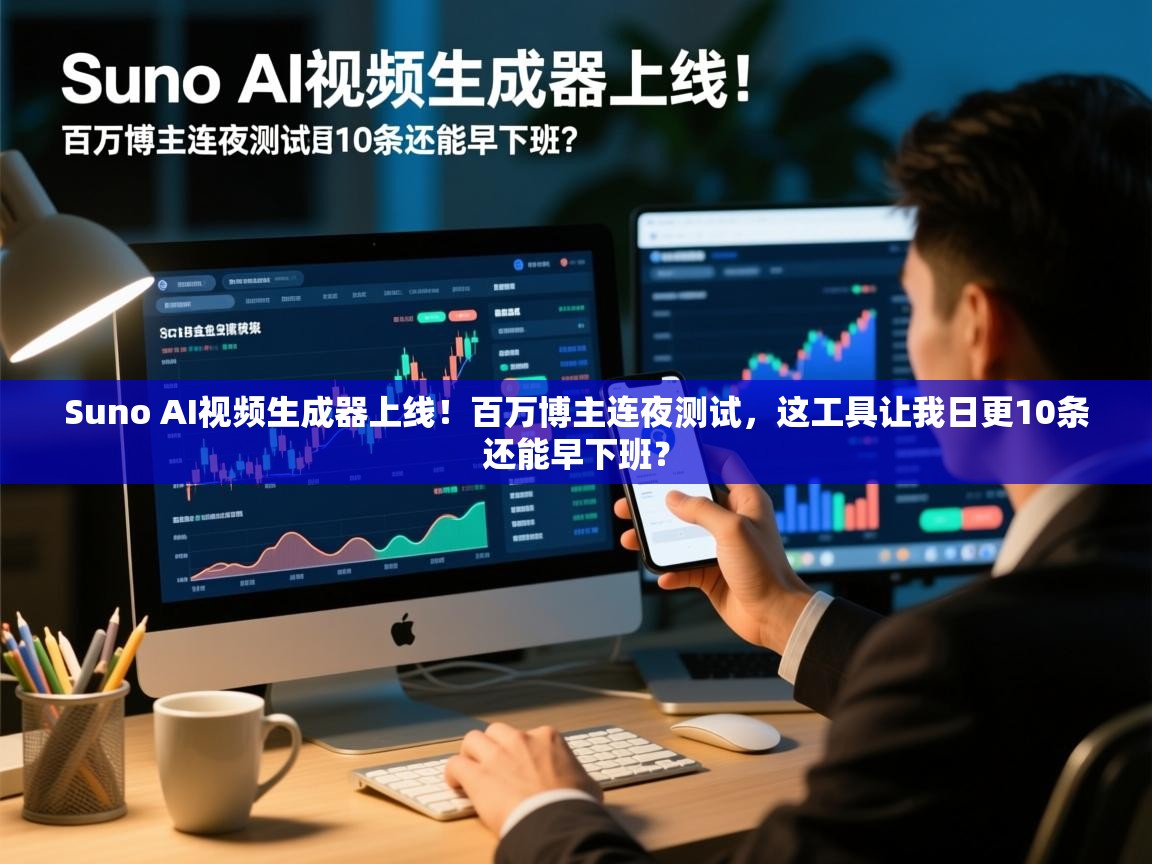 Suno AI视频生成器上线！百万博主连夜测试，这工具让我日更10条还能早下班？