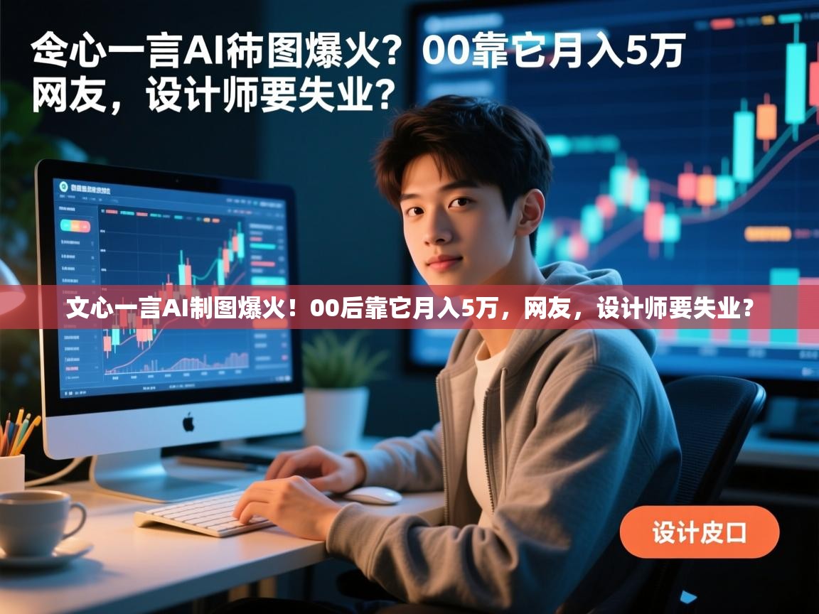 文心一言AI制图爆火！00后靠它月入5万，网友，设计师要失业？