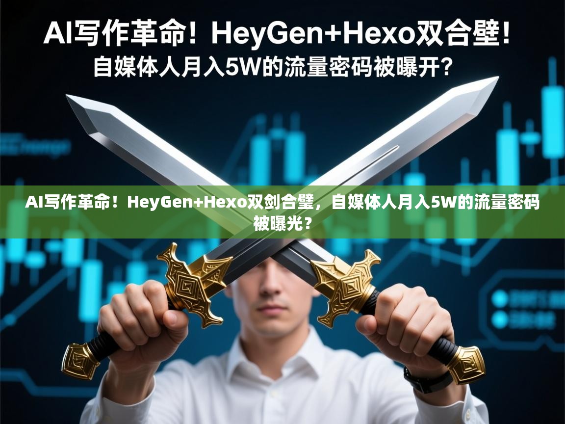 AI写作革命！HeyGen+Hexo双剑合璧，自媒体人月入5W的流量密码被曝光？