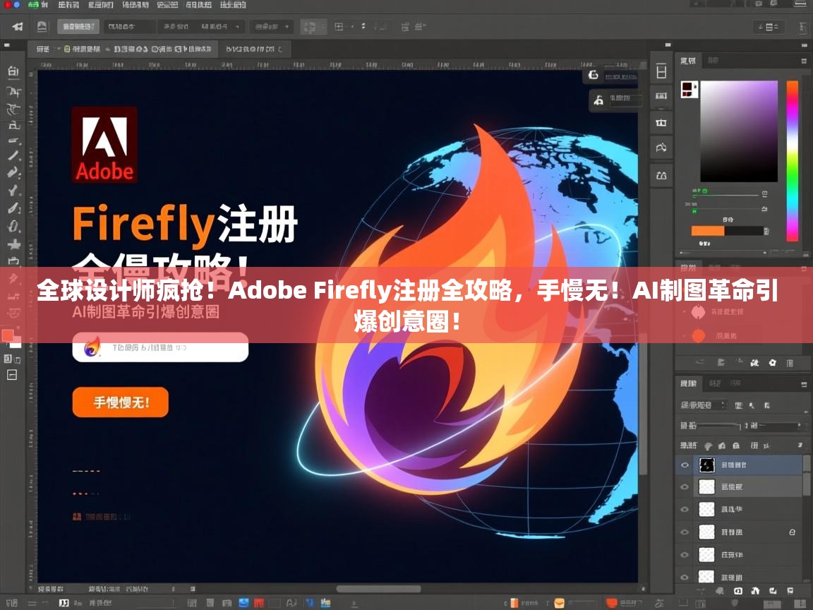 全球设计师疯抢！Adobe Firefly注册全攻略，手慢无！AI制图革命引爆创意圈！