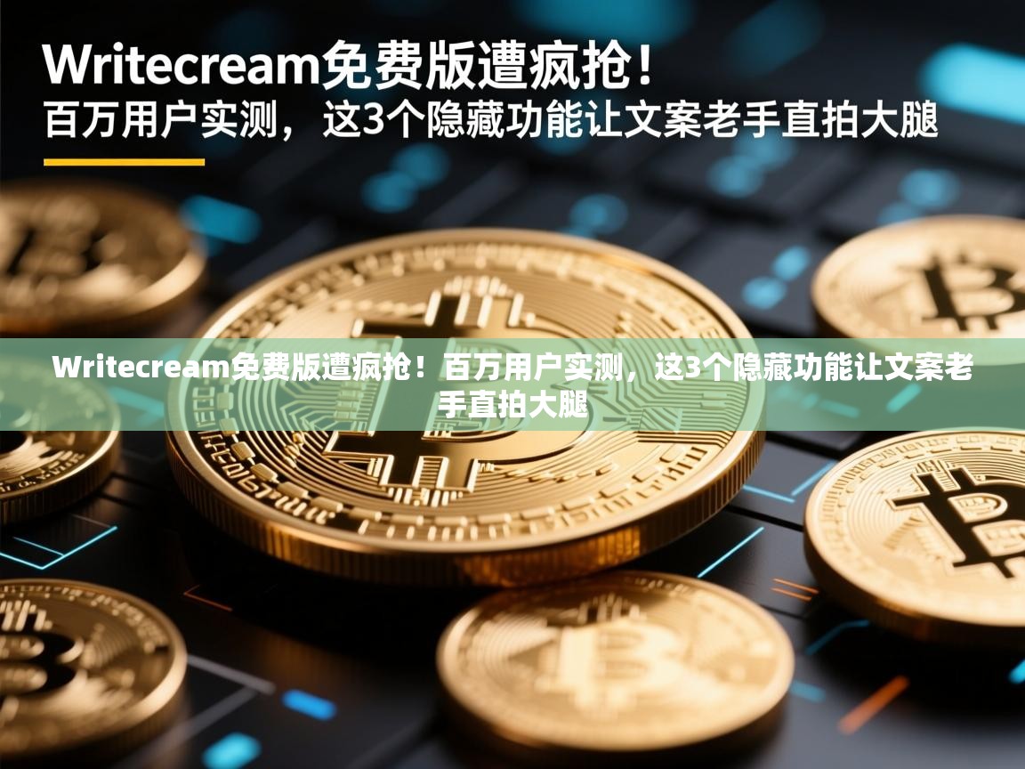 Writecream免费版遭疯抢！百万用户实测，这3个隐藏功能让文案老手直拍大腿